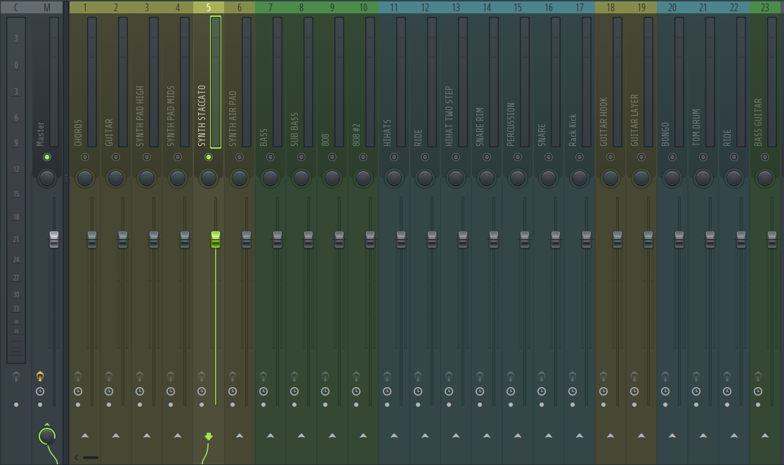 to solo a track, mute the rest of the tracks and listen to the individual track